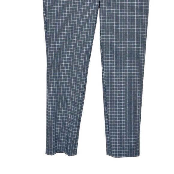 Theory CL Slim Cropped Pant in Printed Performance Knit Gray Multi Size 4 - Picture 8 of 12